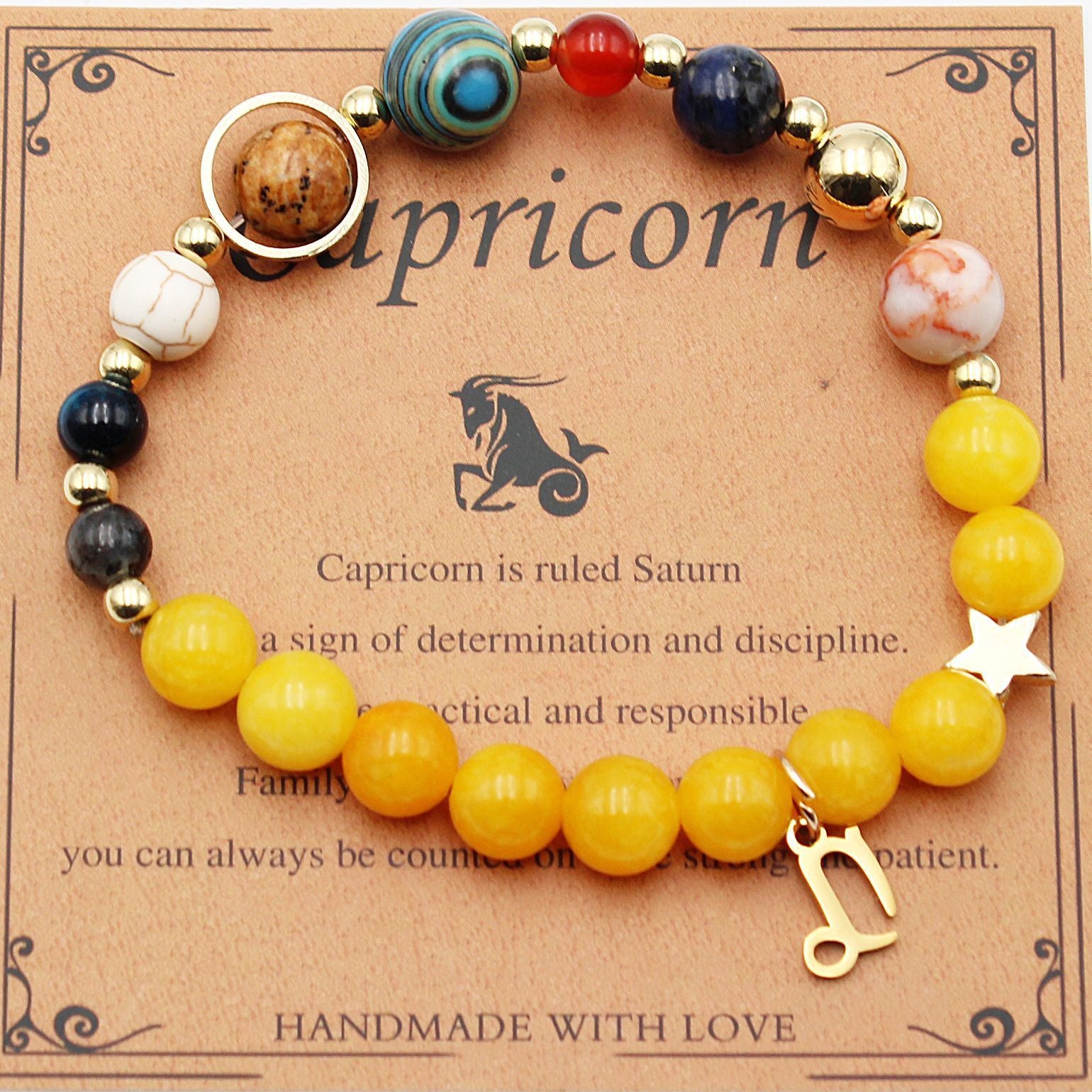 Morgan Stone Beaded Constellation Planet Bracelet