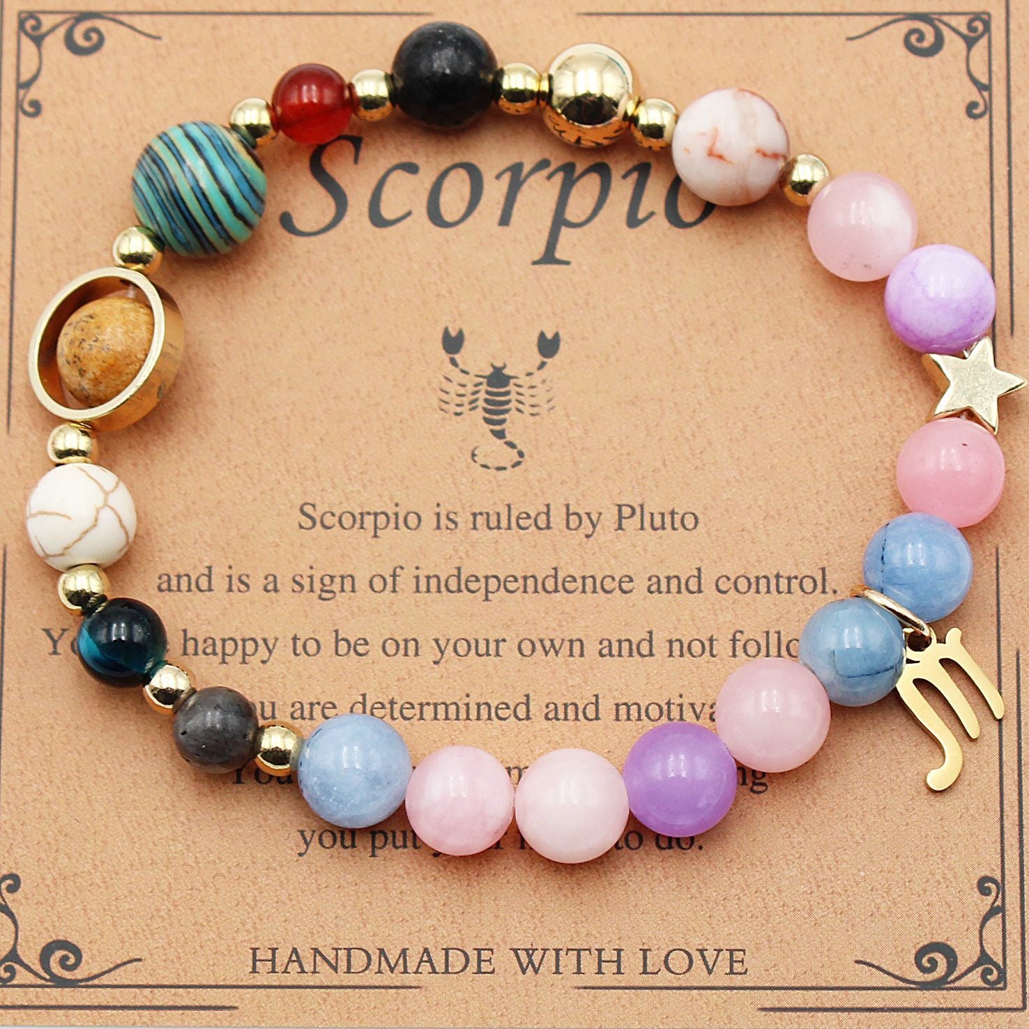 Morgan Stone Beaded Constellation Planet Bracelet
