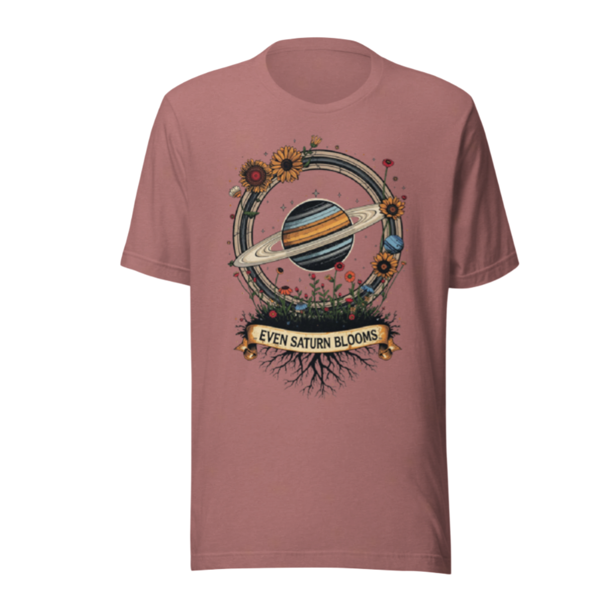 Even Saturn Blooms Essential Tee