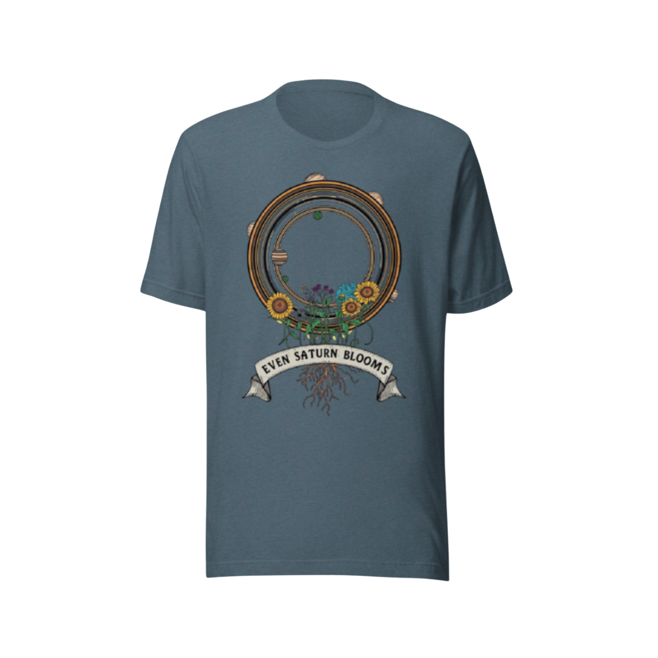 Even Saturn Blooms Essential Tee