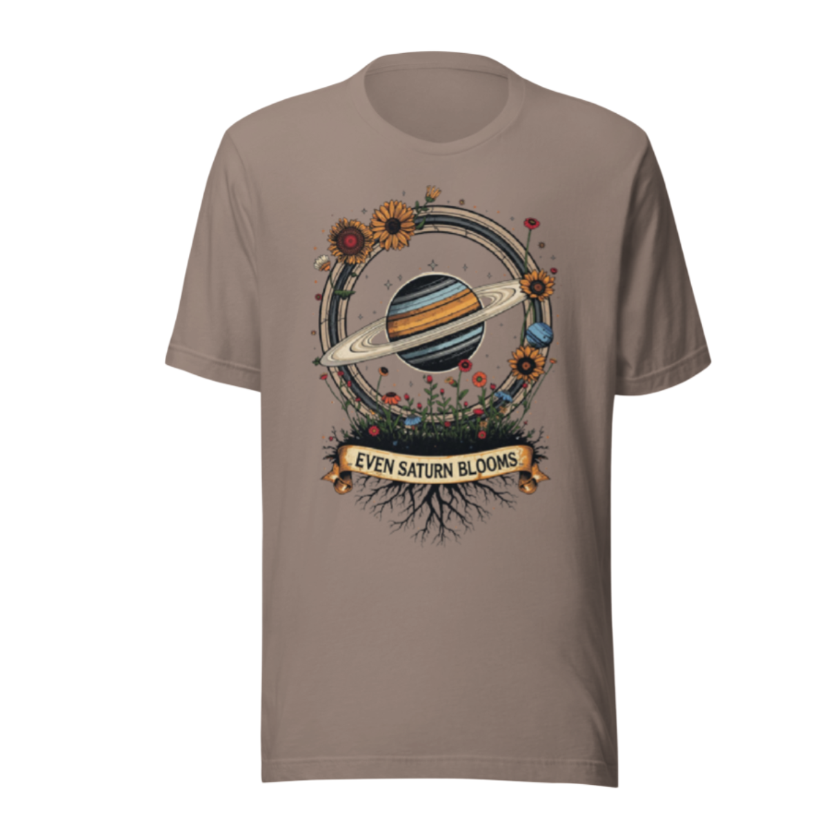 Even Saturn Blooms Essential Tee