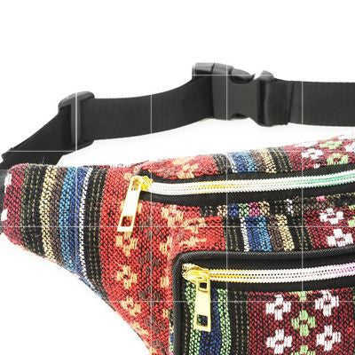 Embroidered Hippie Bohemian Crossbody Fanny Pack Festival Bag