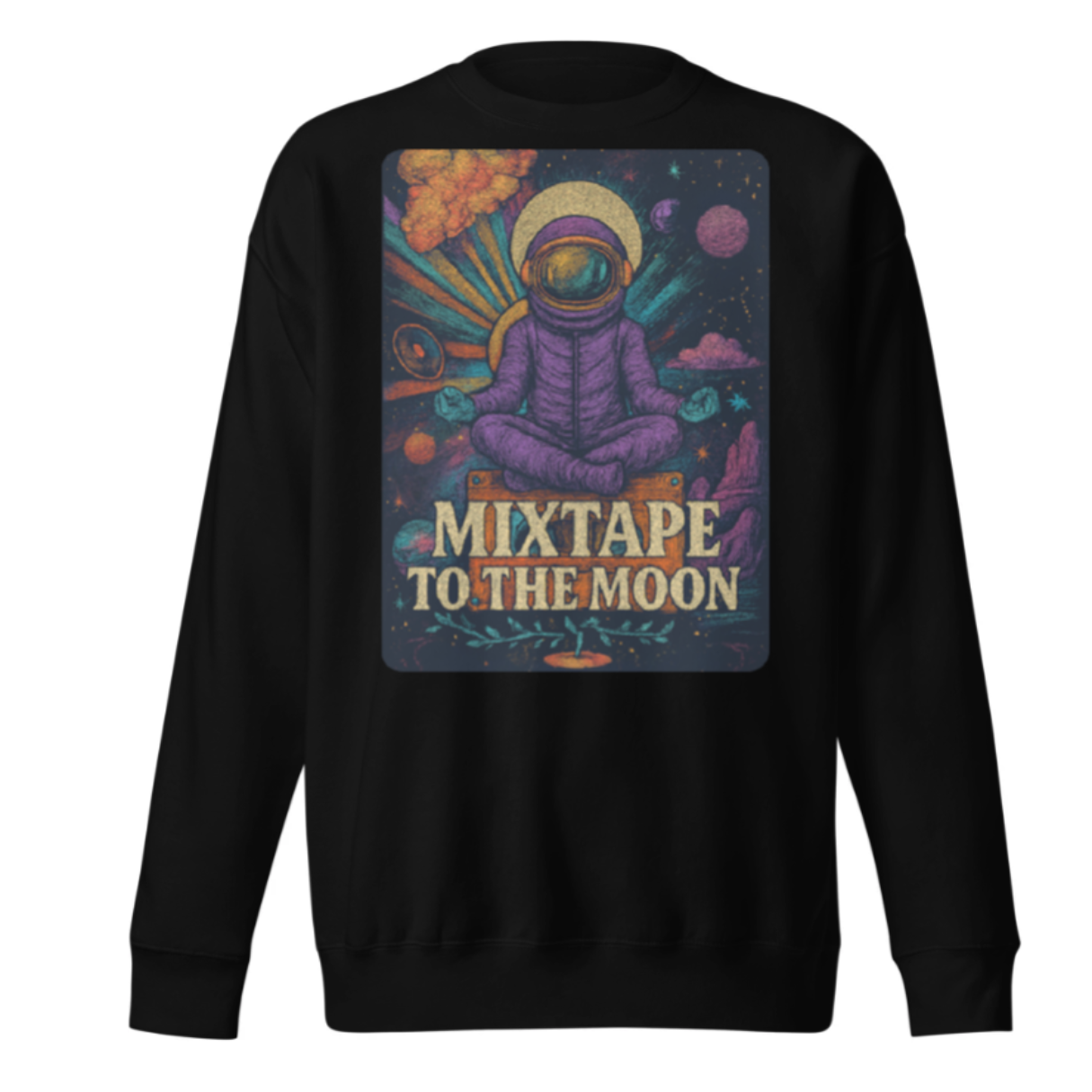 Mixtape to the Moon Premium Sweatshirt