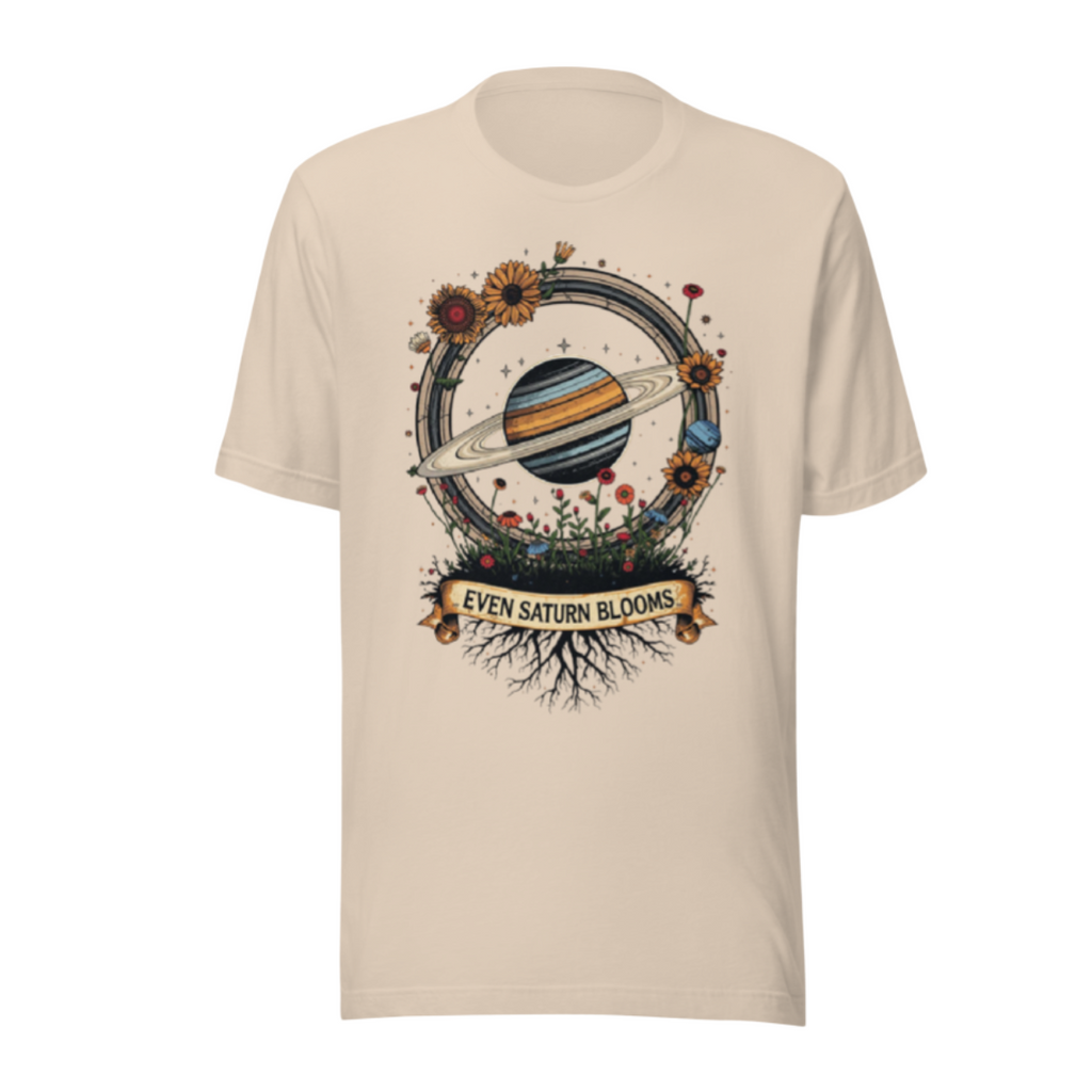 Even Saturn Blooms Essential Tee