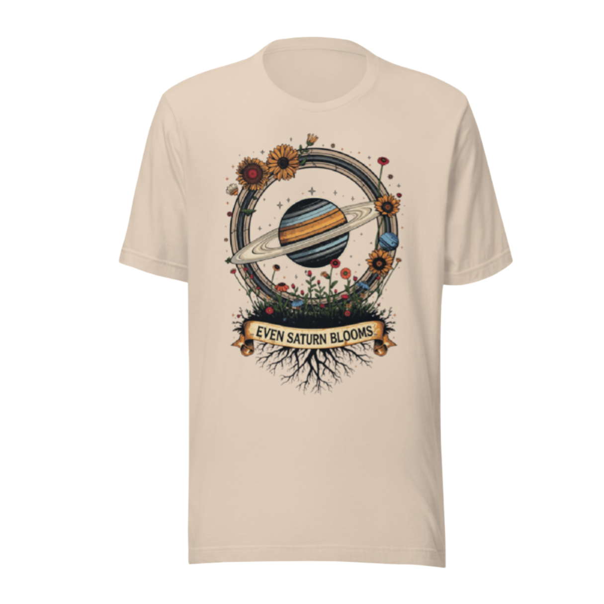 Even Saturn Blooms Essential Tee