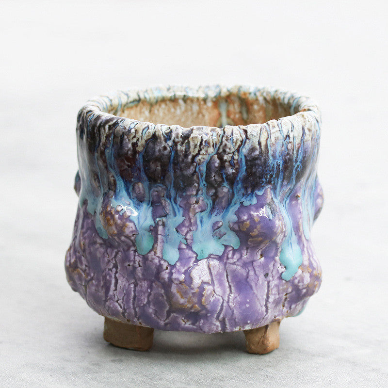Lava Bloom Succulent Flower Pot