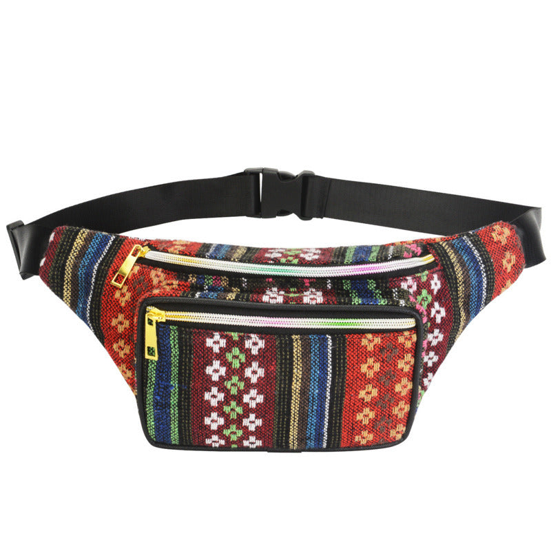 Embroidered Hippie Bohemian Crossbody Fanny Pack Festival Bag
