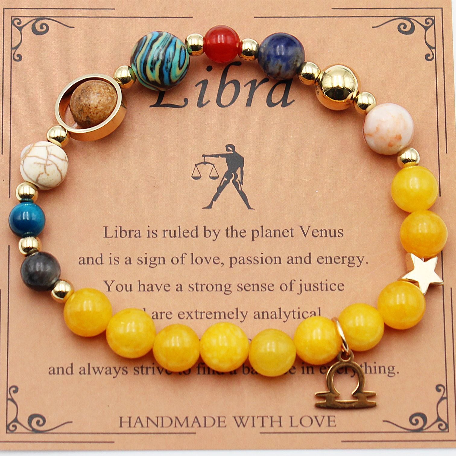 Morgan Stone Beaded Constellation Planet Bracelet