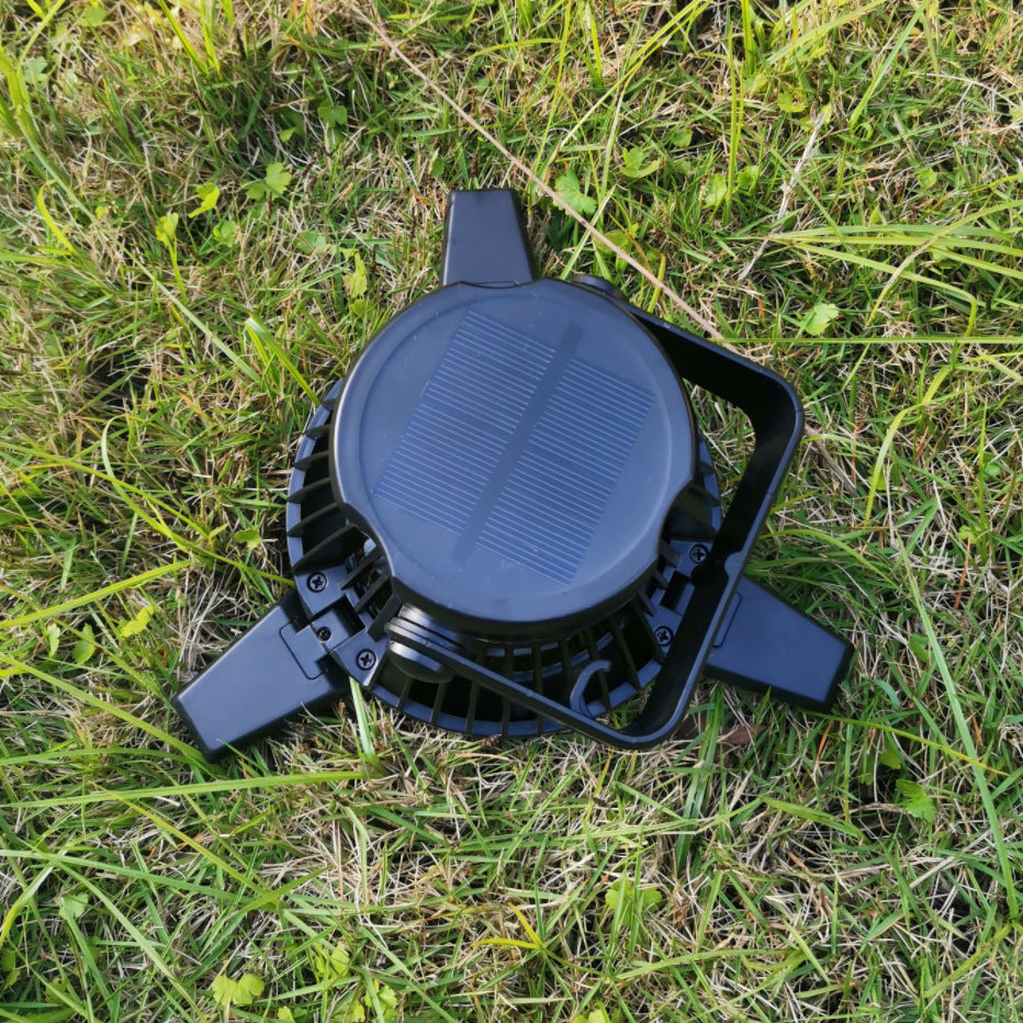 Solar Camping Light USB Fan
