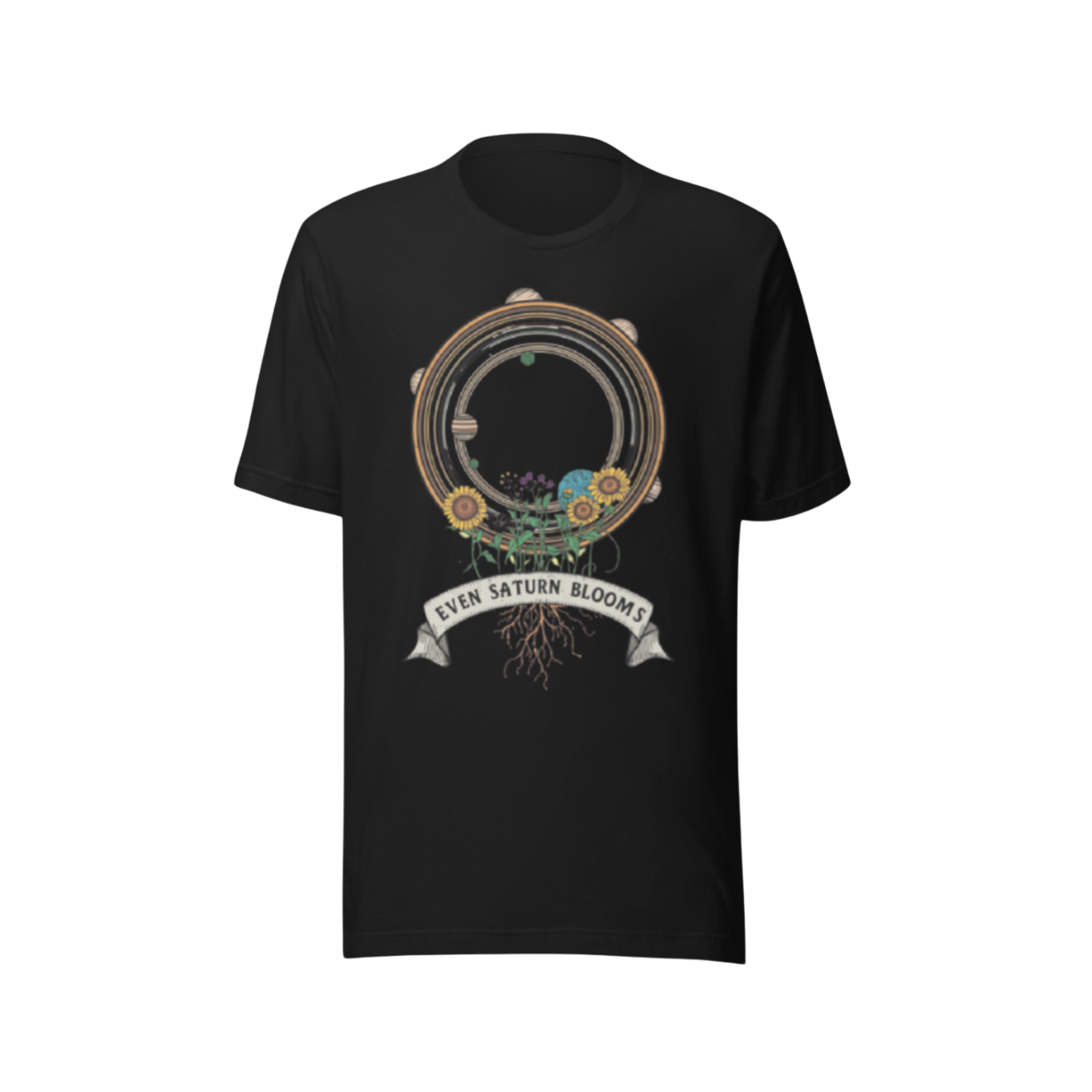Even Saturn Blooms Essential Tee