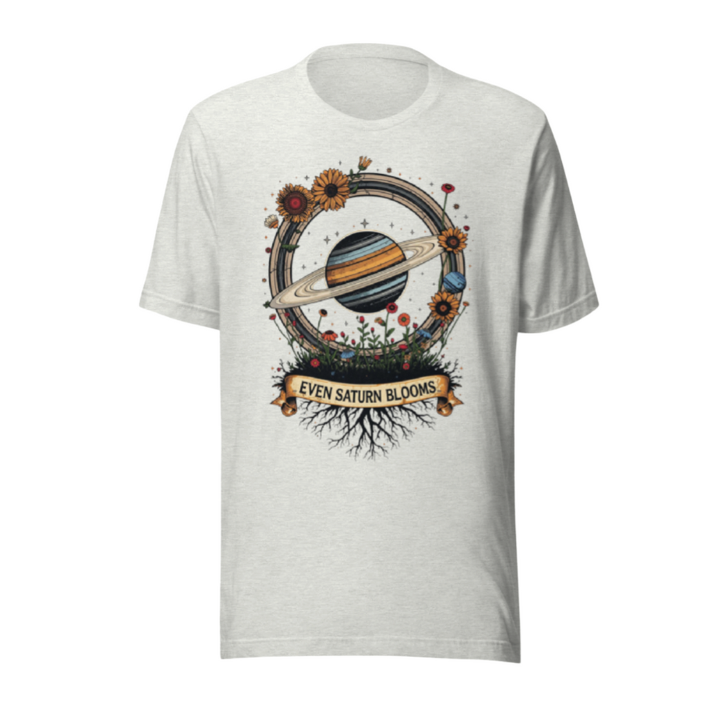 Even Saturn Blooms Essential Tee
