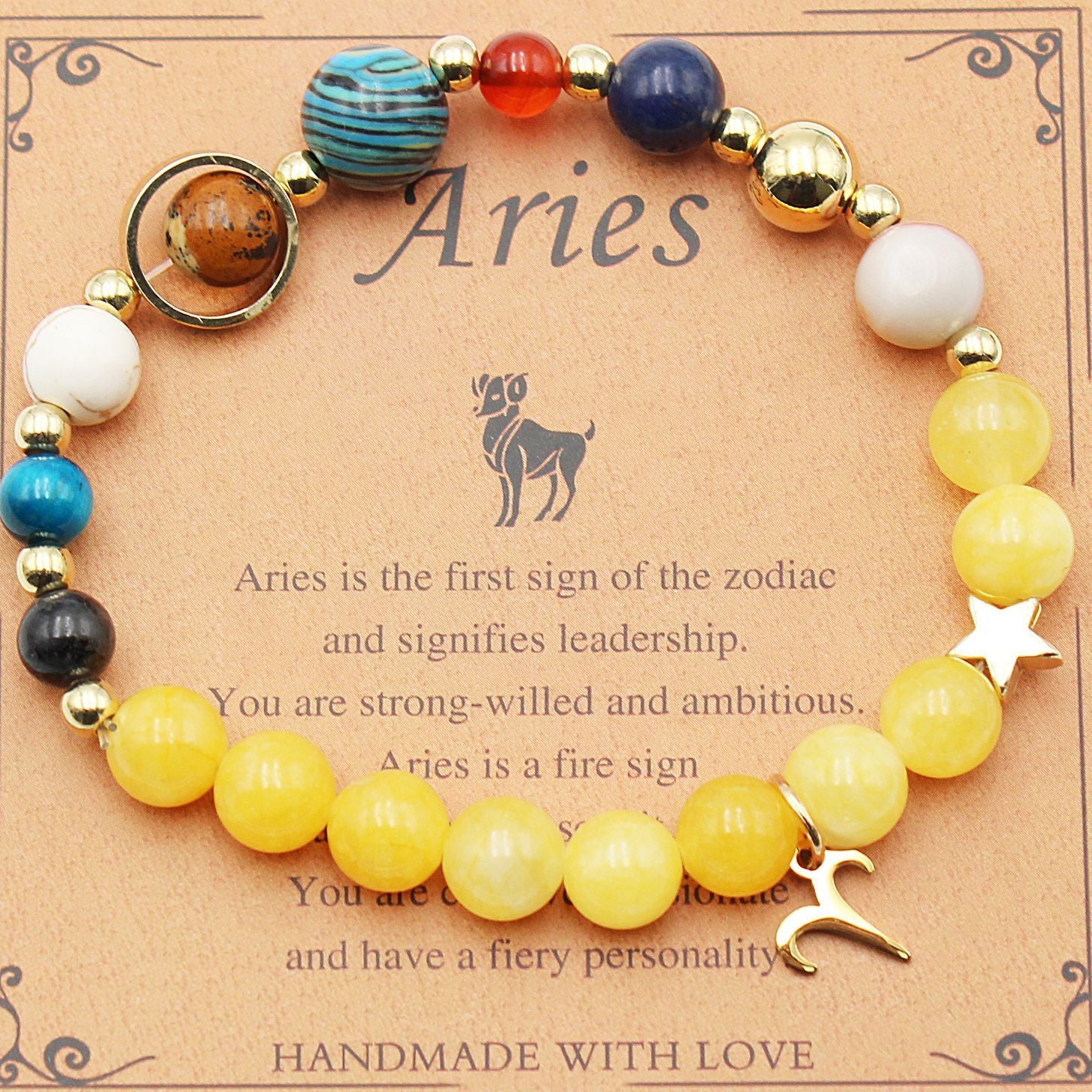 Morgan Stone Beaded Constellation Planet Bracelet