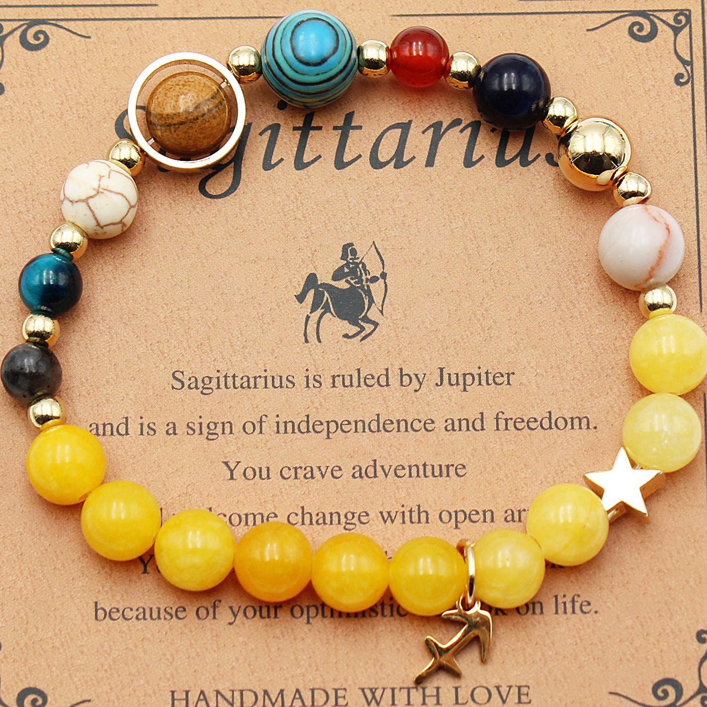 Morgan Stone Beaded Constellation Planet Bracelet