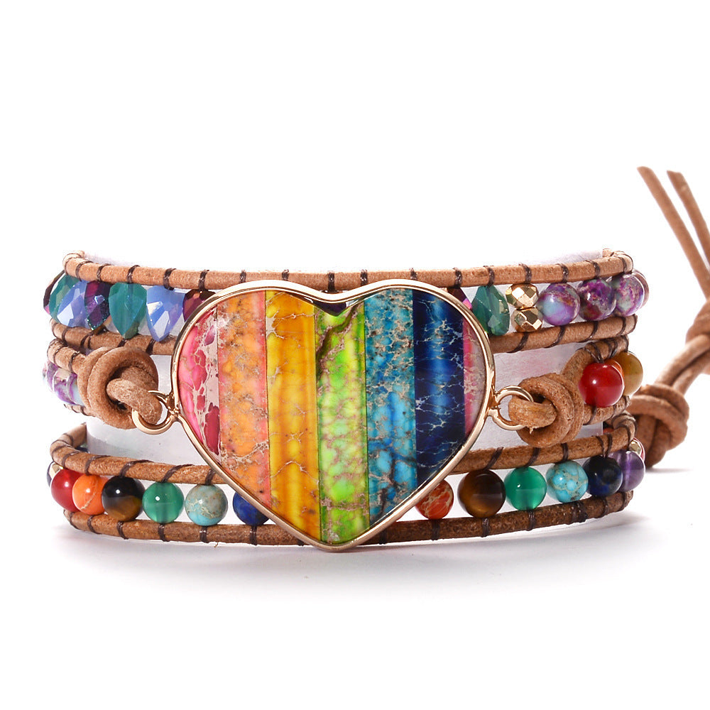 Heartstripe Harmony Bracelet