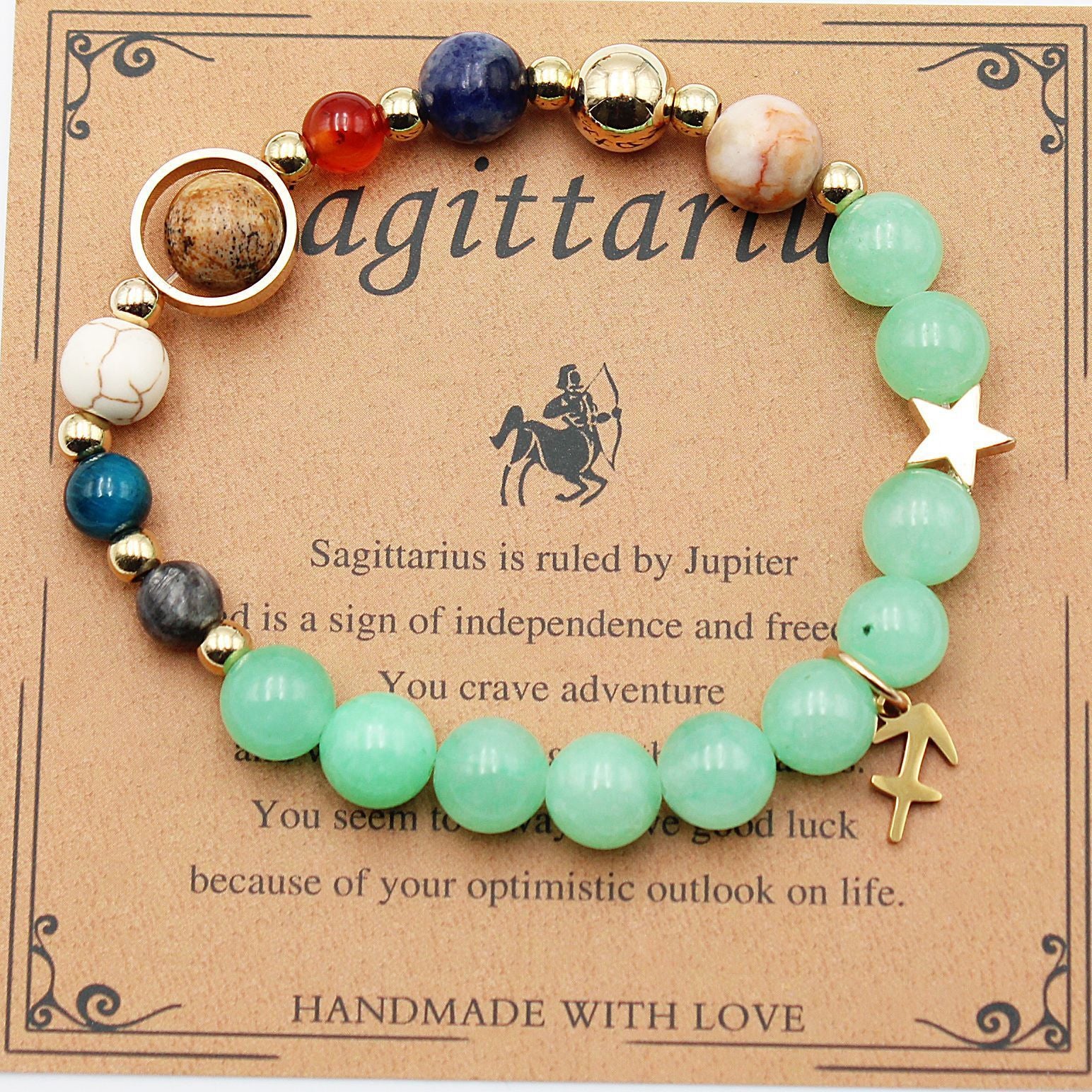 Morgan Stone Beaded Constellation Planet Bracelet