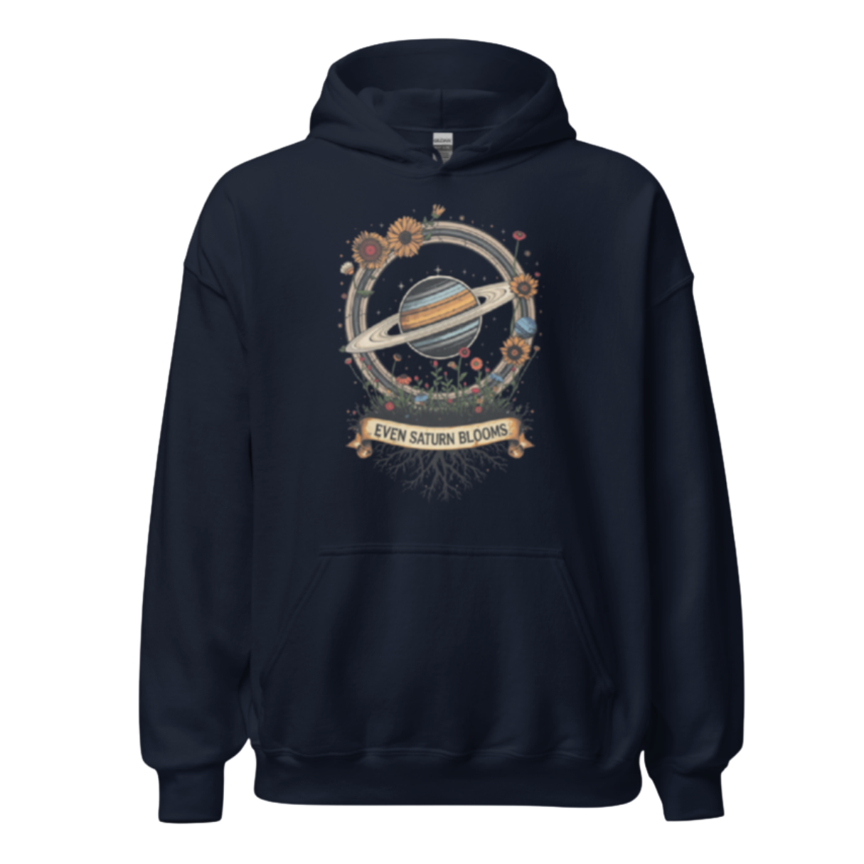 Even Saturn Blooms Blend Hoodie