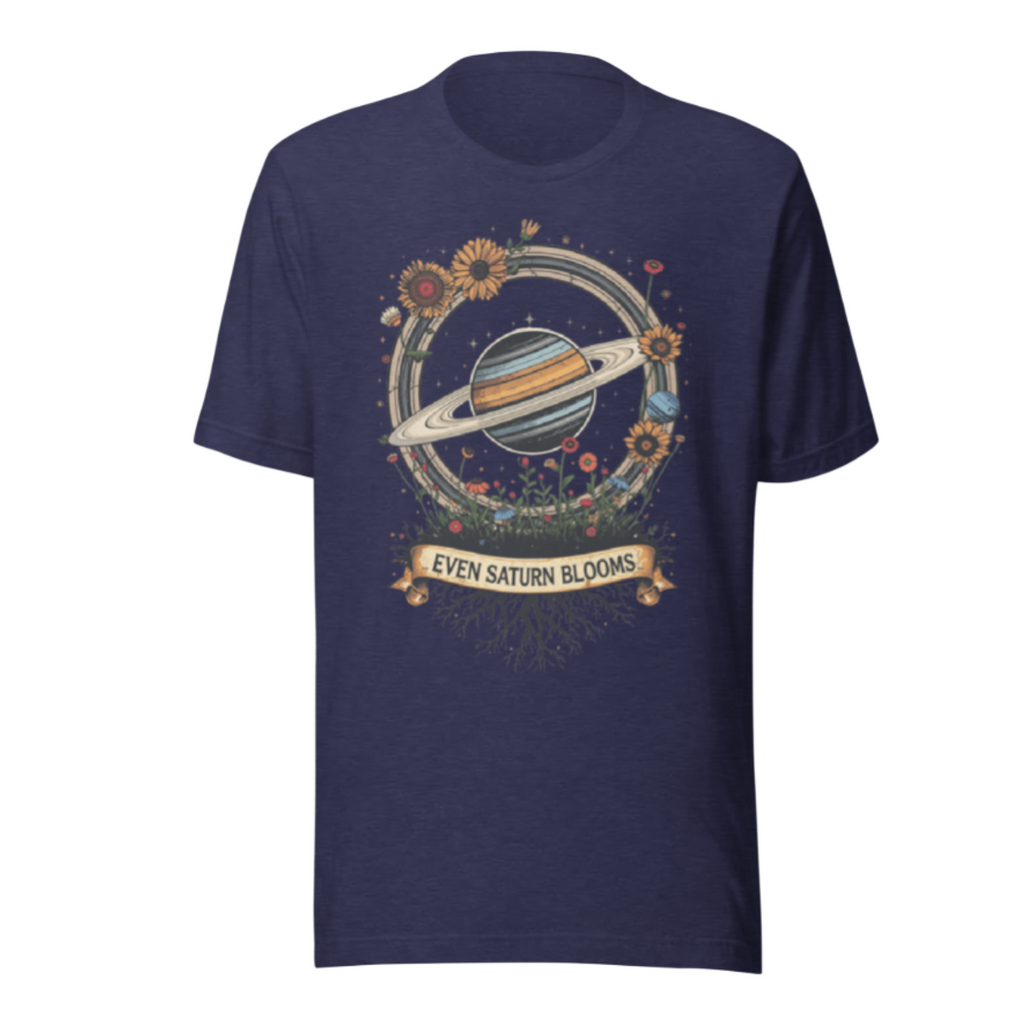 Even Saturn Blooms Essential Tee