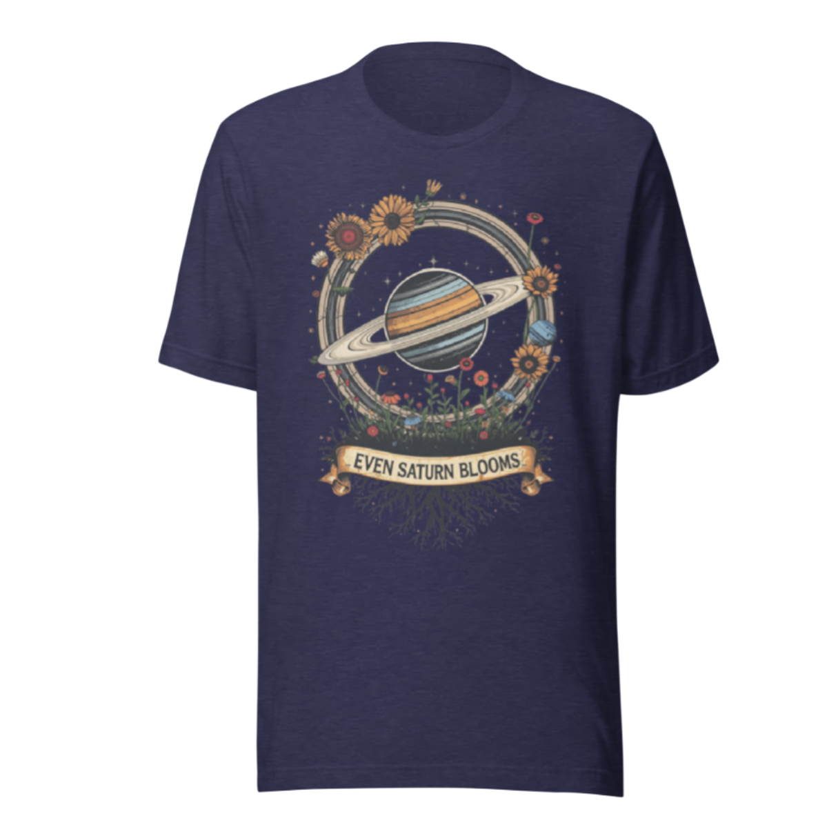 Even Saturn Blooms Essential Tee