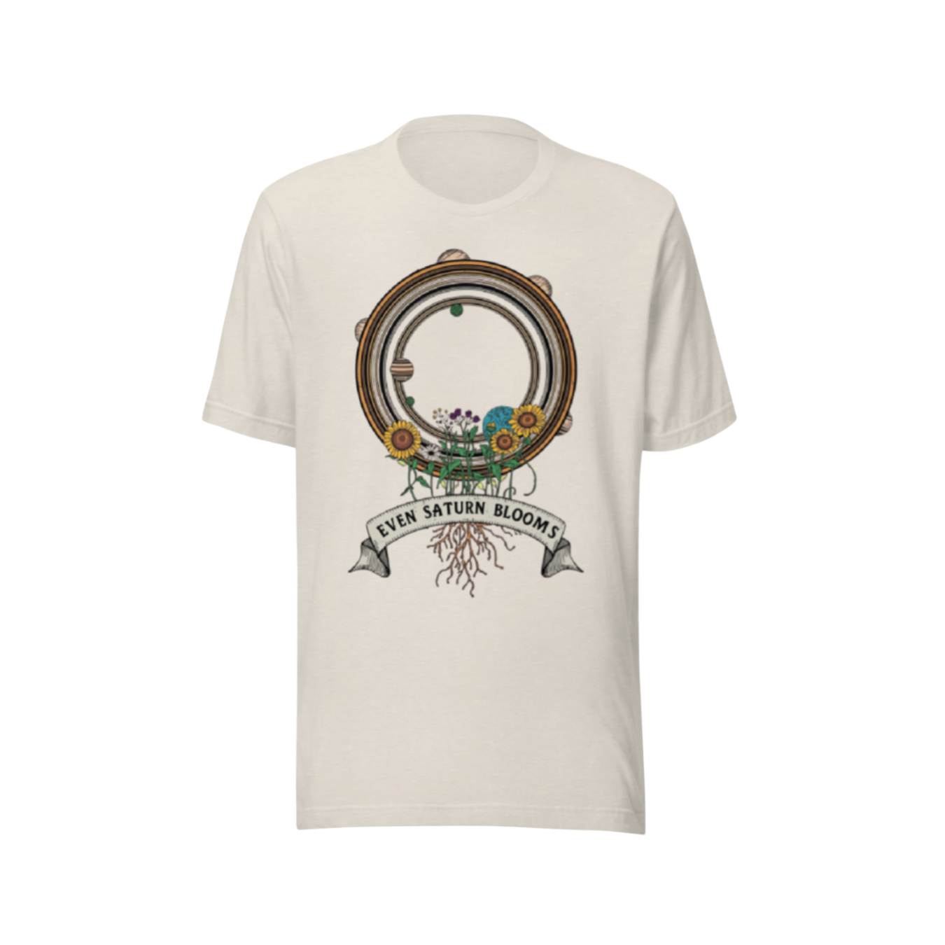 Even Saturn Blooms Essential Tee