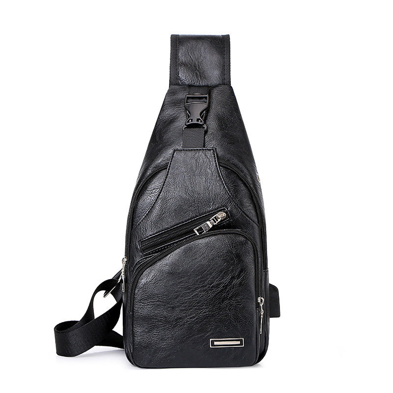 Casual Fashion USB Charging Chest Bag