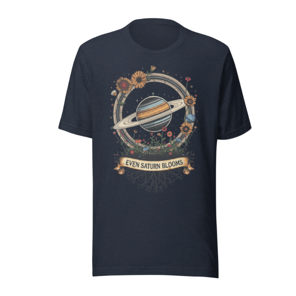 Even Saturn Blooms Essential Tee