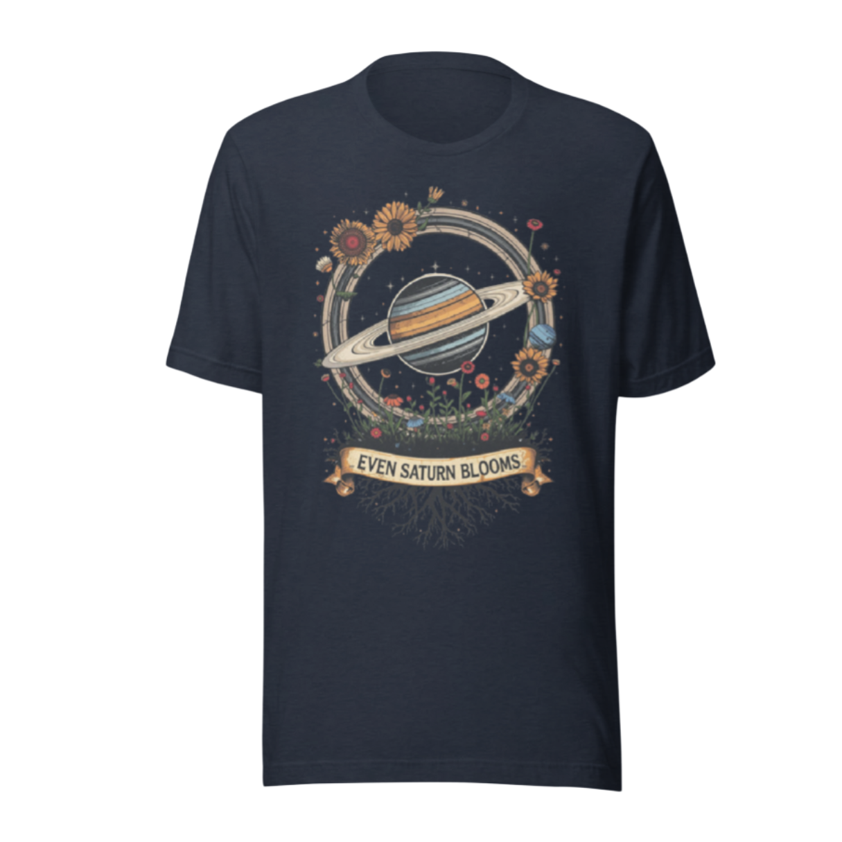 Even Saturn Blooms Essential Tee