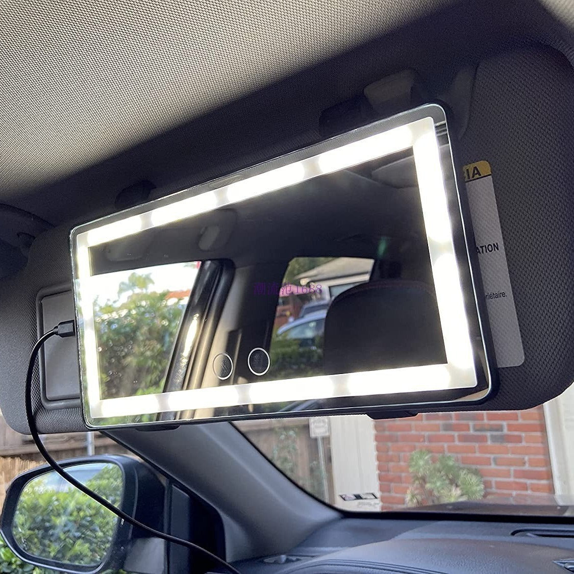 Car LED Touch Lamp HD Makeup Mirror