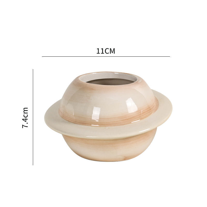 Ceramic Dreamglaze Planet Succulent Pot