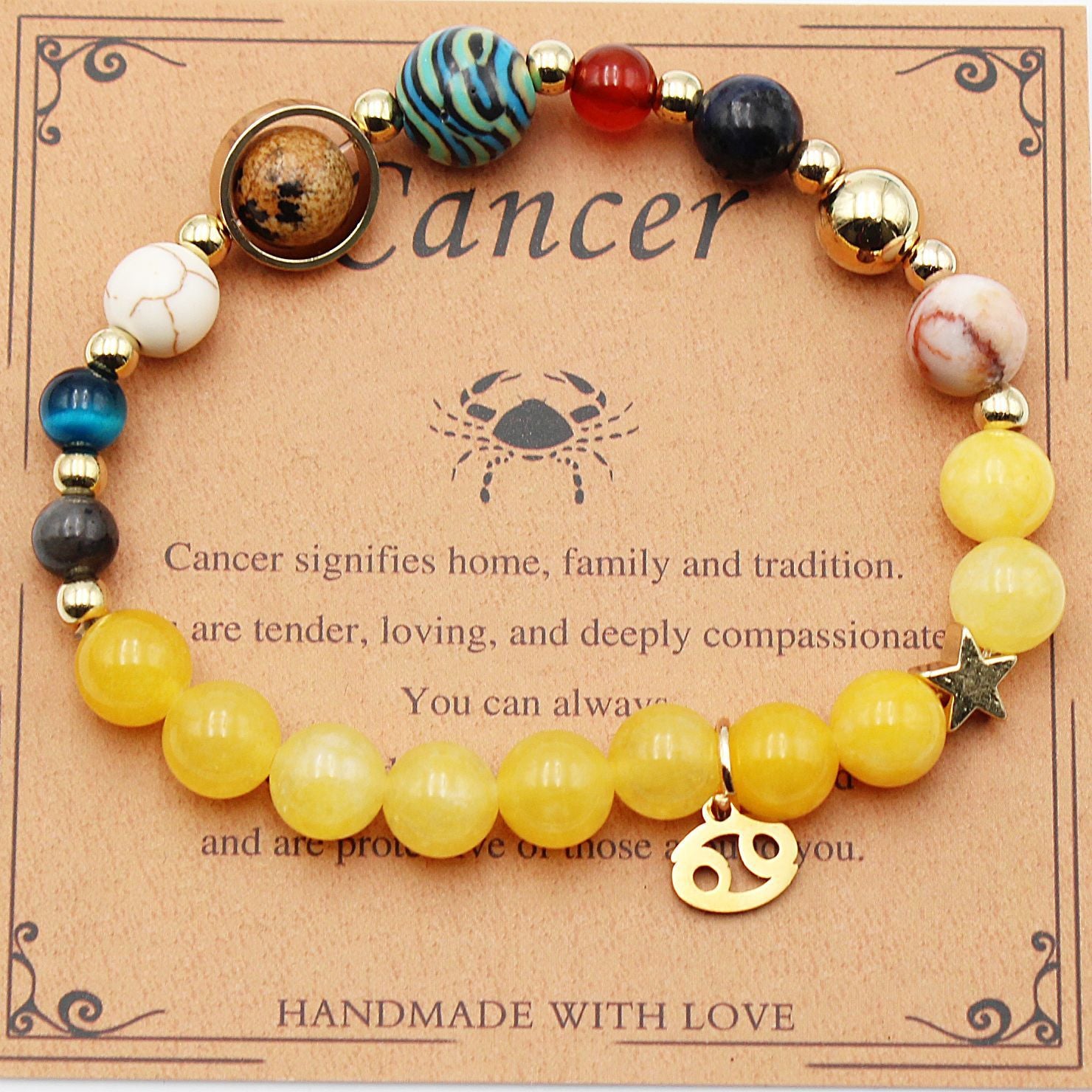 Morgan Stone Beaded Constellation Planet Bracelet