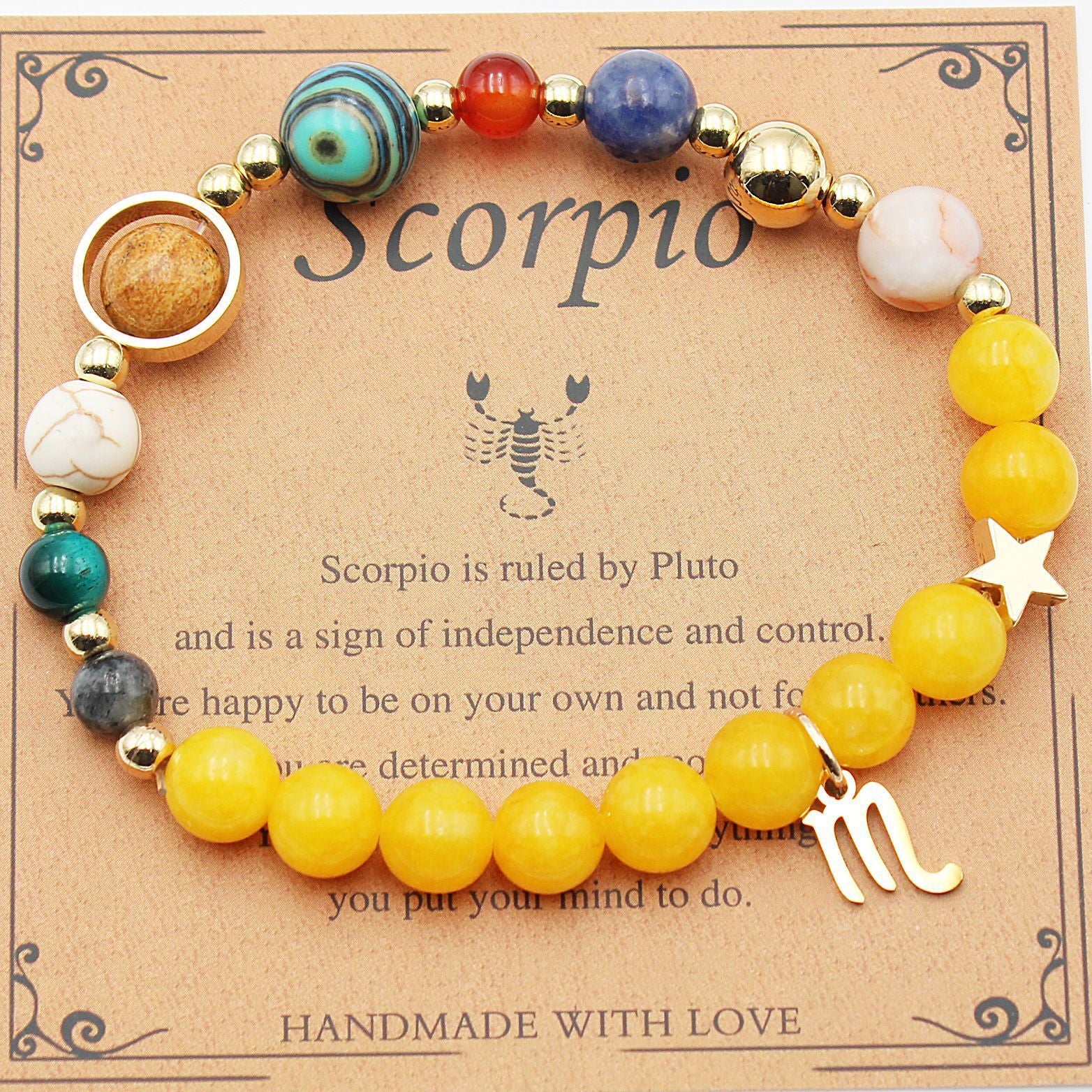 Morgan Stone Beaded Constellation Planet Bracelet