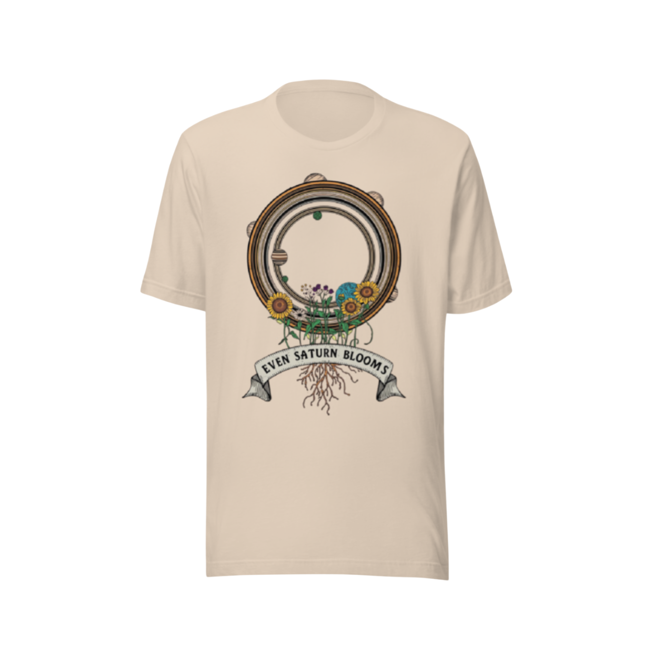 Even Saturn Blooms Essential Tee
