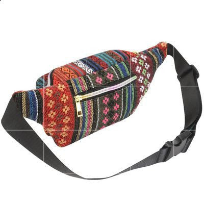 Embroidered Hippie Bohemian Crossbody Fanny Pack Festival Bag