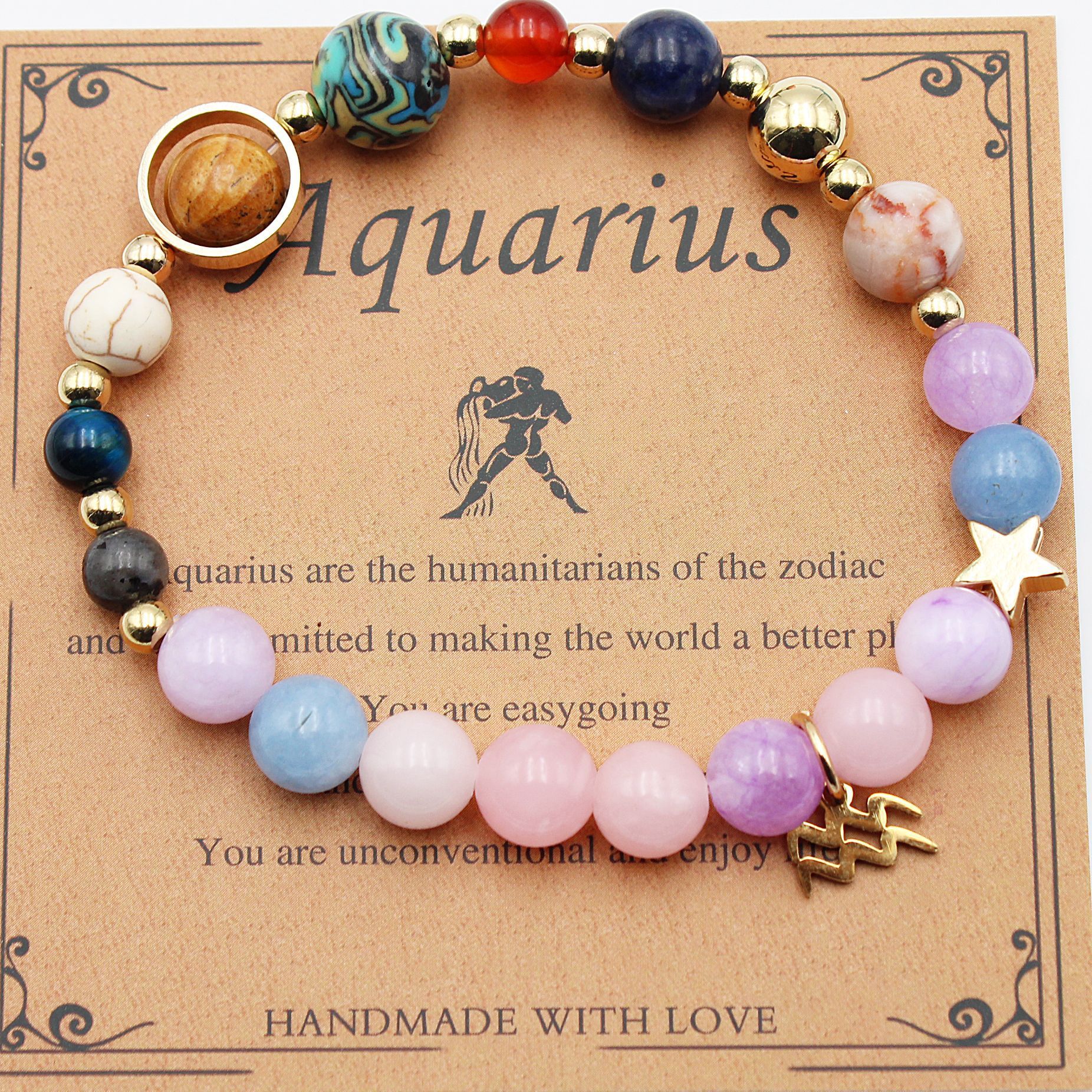 Morgan Stone Beaded Constellation Planet Bracelet