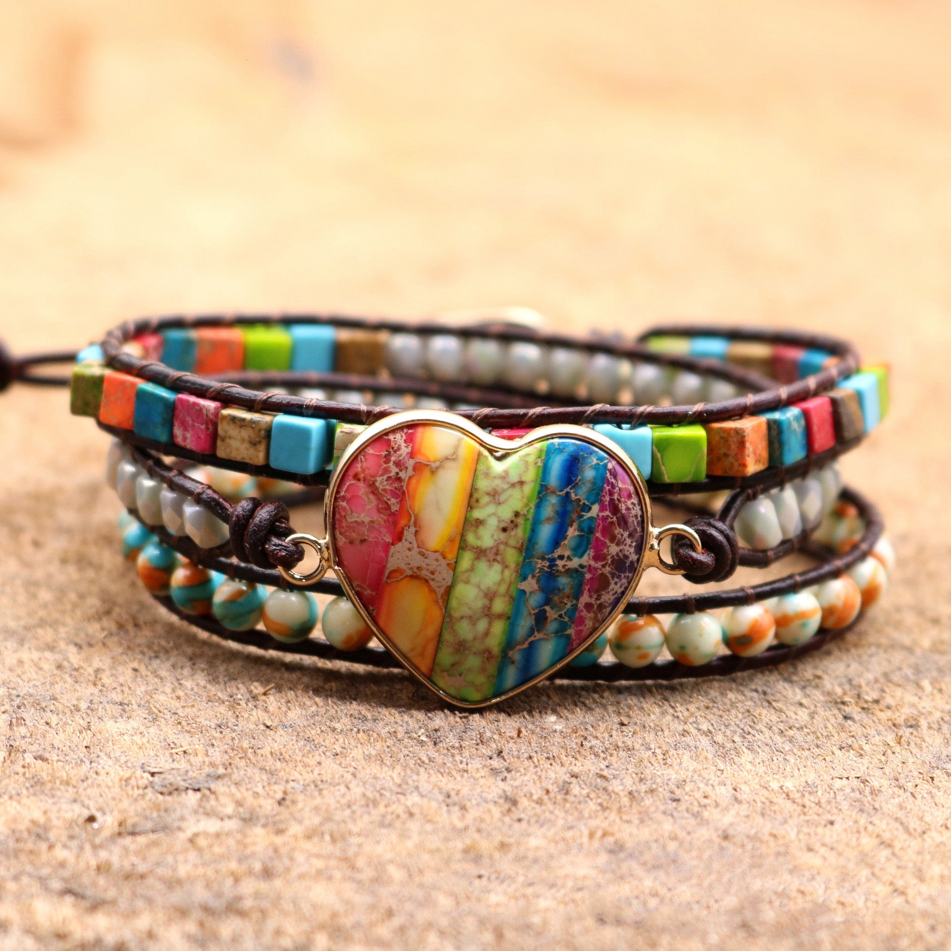 Heartstripe Harmony Bracelet