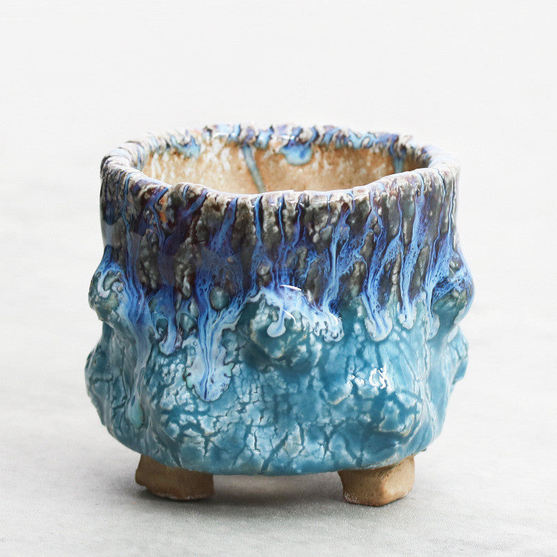 Lava Bloom Succulent Flower Pot