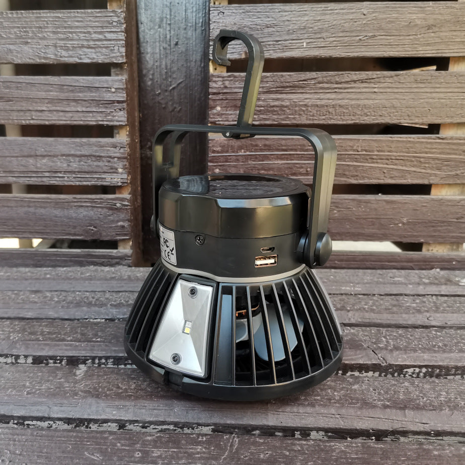 Solar Camping Light USB Fan