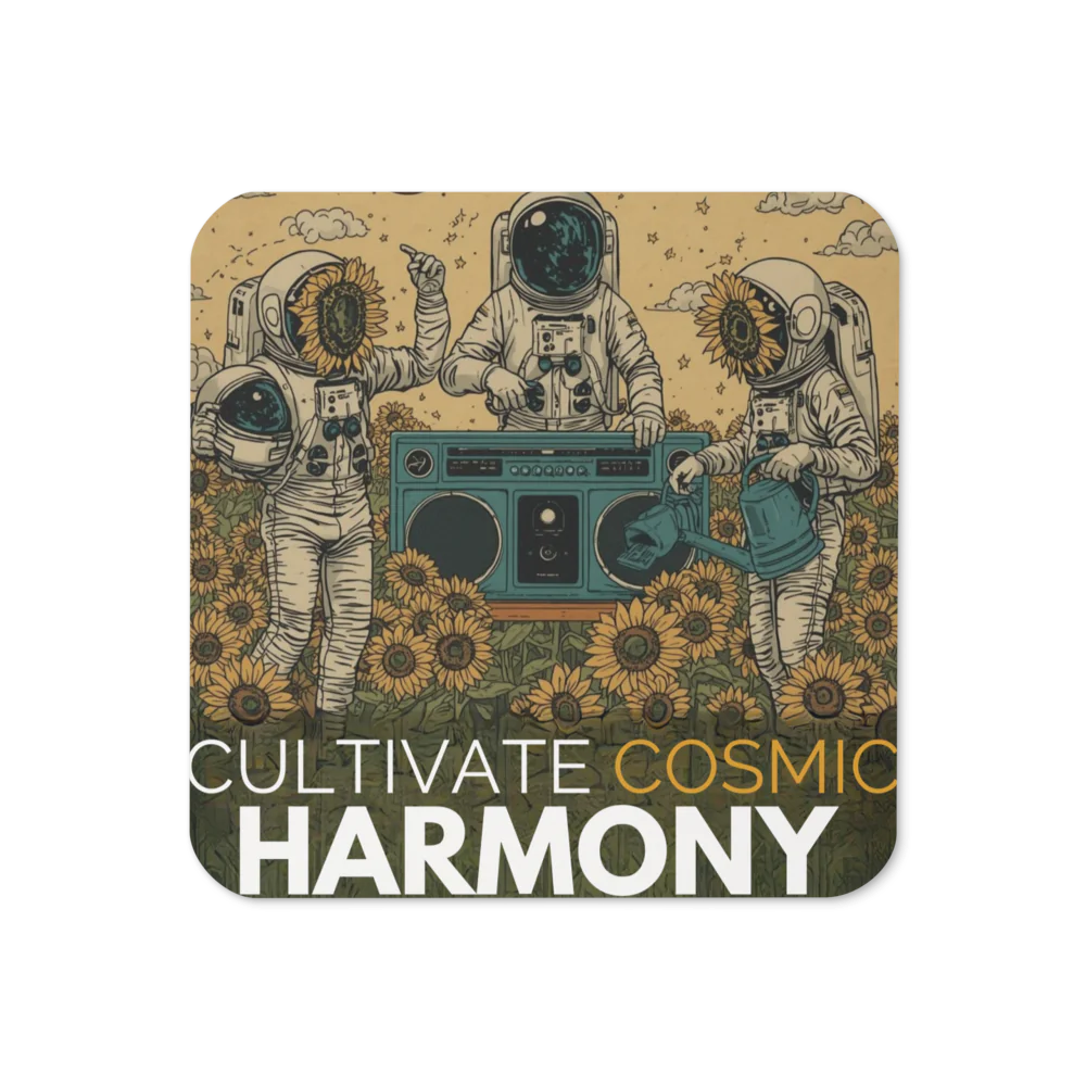 Culture Cosmic Harmony- Cork-Back Coaster