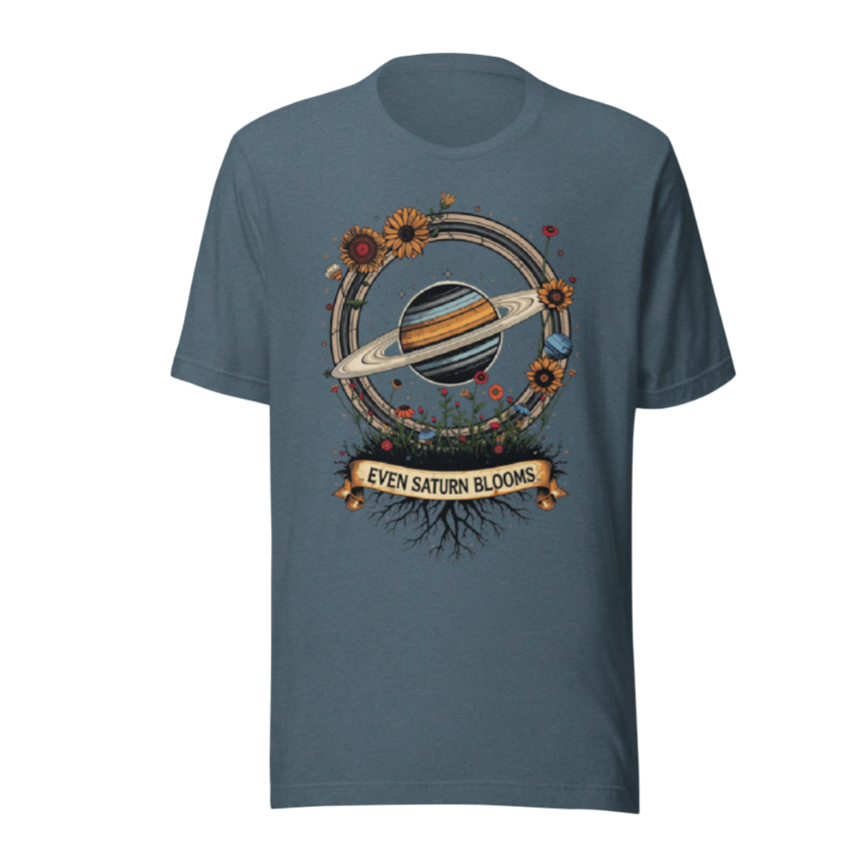 Even Saturn Blooms Essential Tee