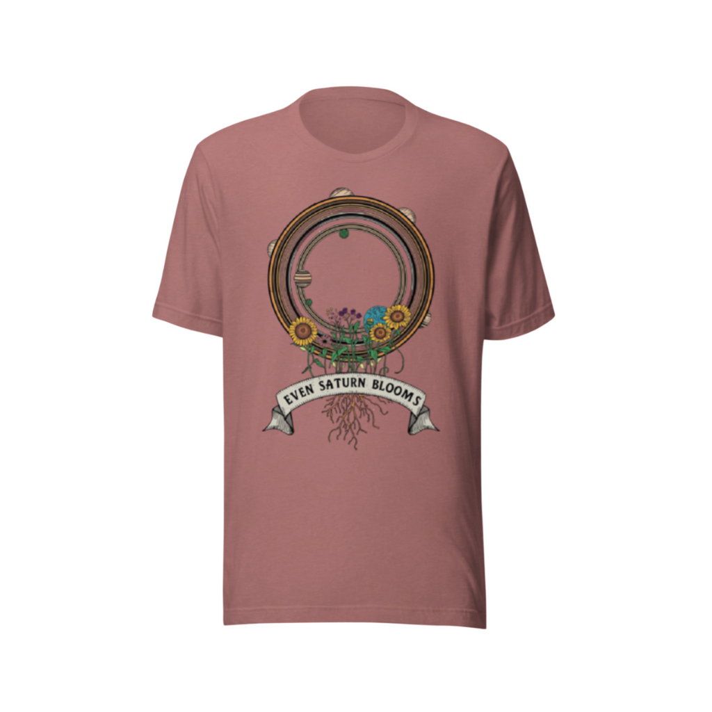 Even Saturn Blooms Essential Tee