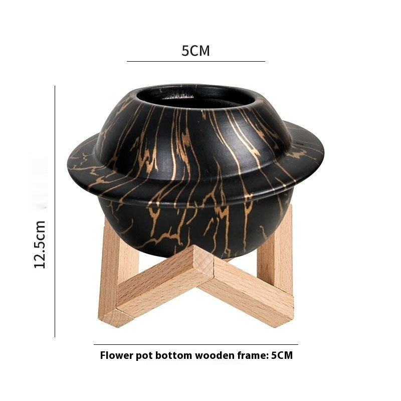 Ceramic Dreamglaze Planet Succulent Pot