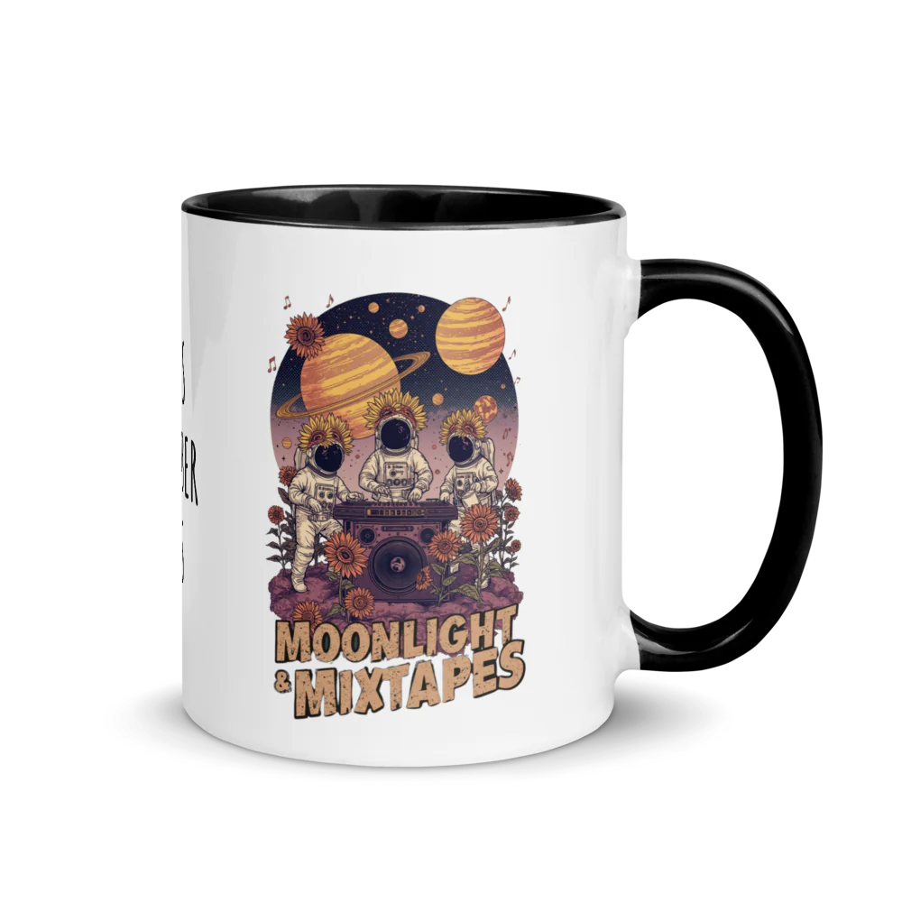 Moonlight & Mixtapes Color Splash Ceramic Mug