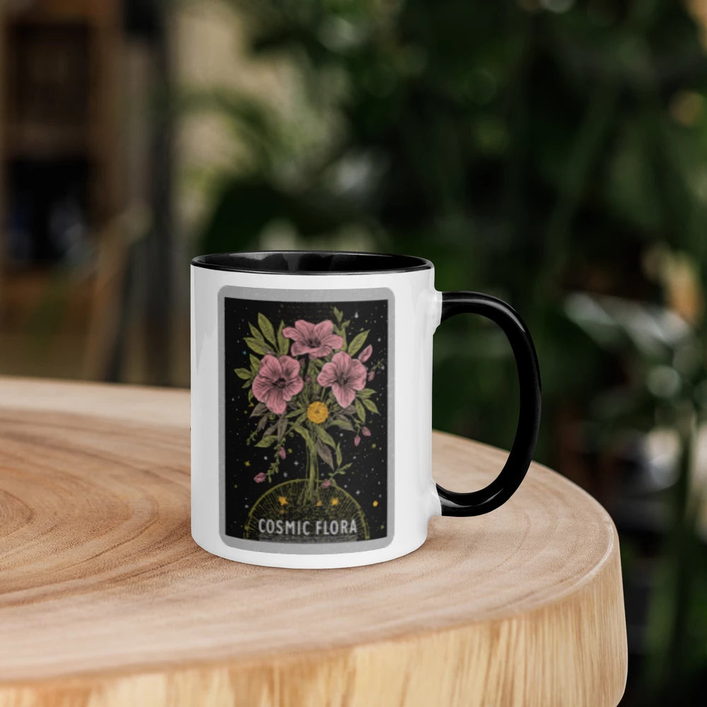 Cosmic Flora Color Splash Ceramic Mug