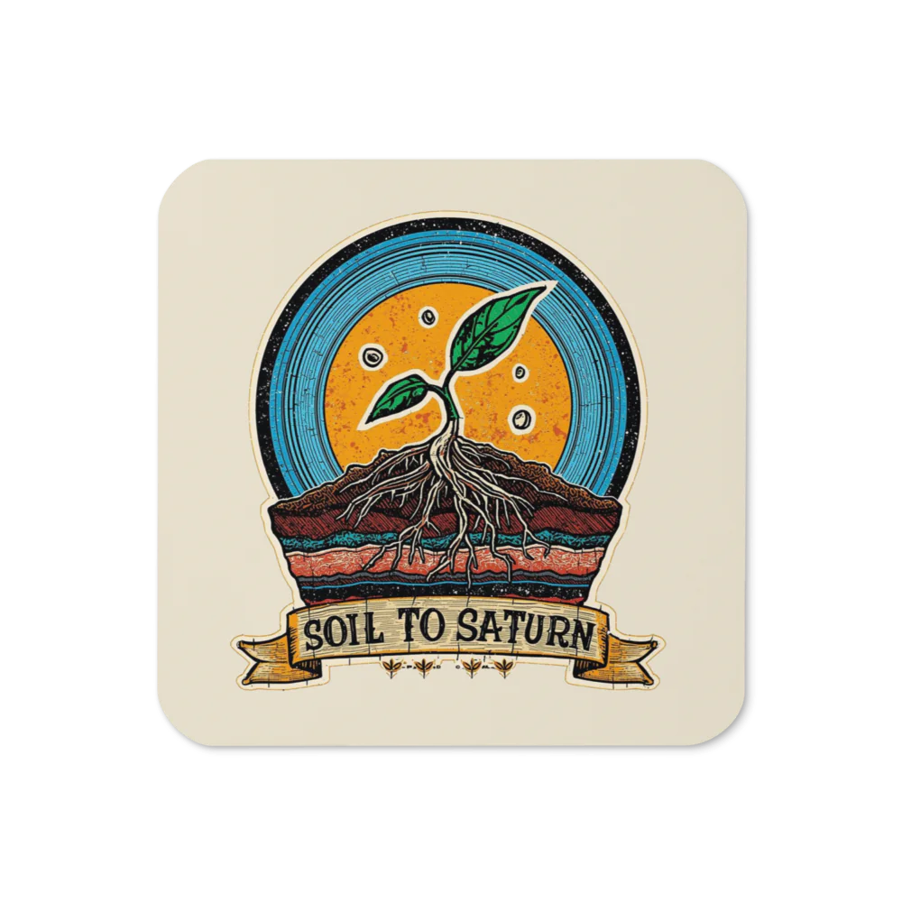 Soil to Saturn- Cork-Back Coaster