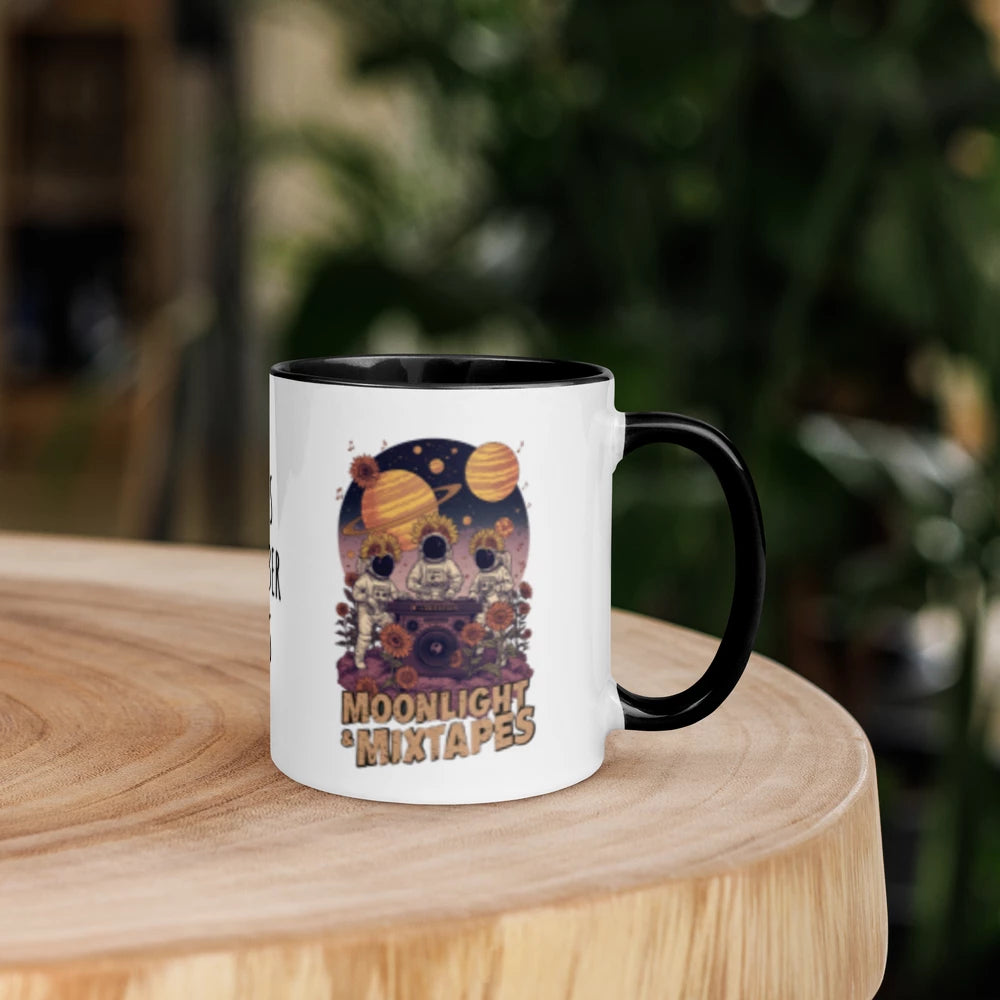 Moonlight & Mixtapes Color Splash Ceramic Mug