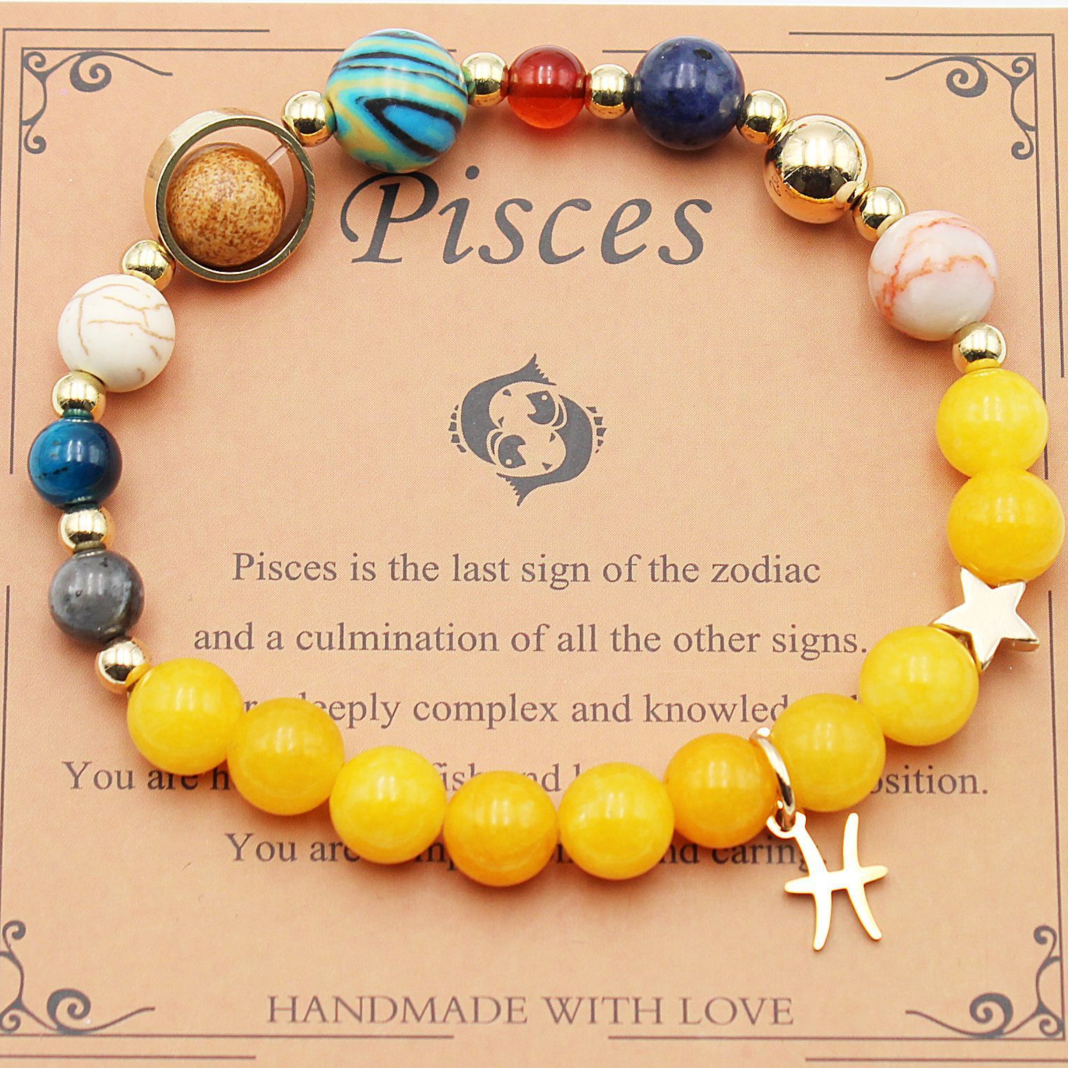 Morgan Stone Beaded Constellation Planet Bracelet
