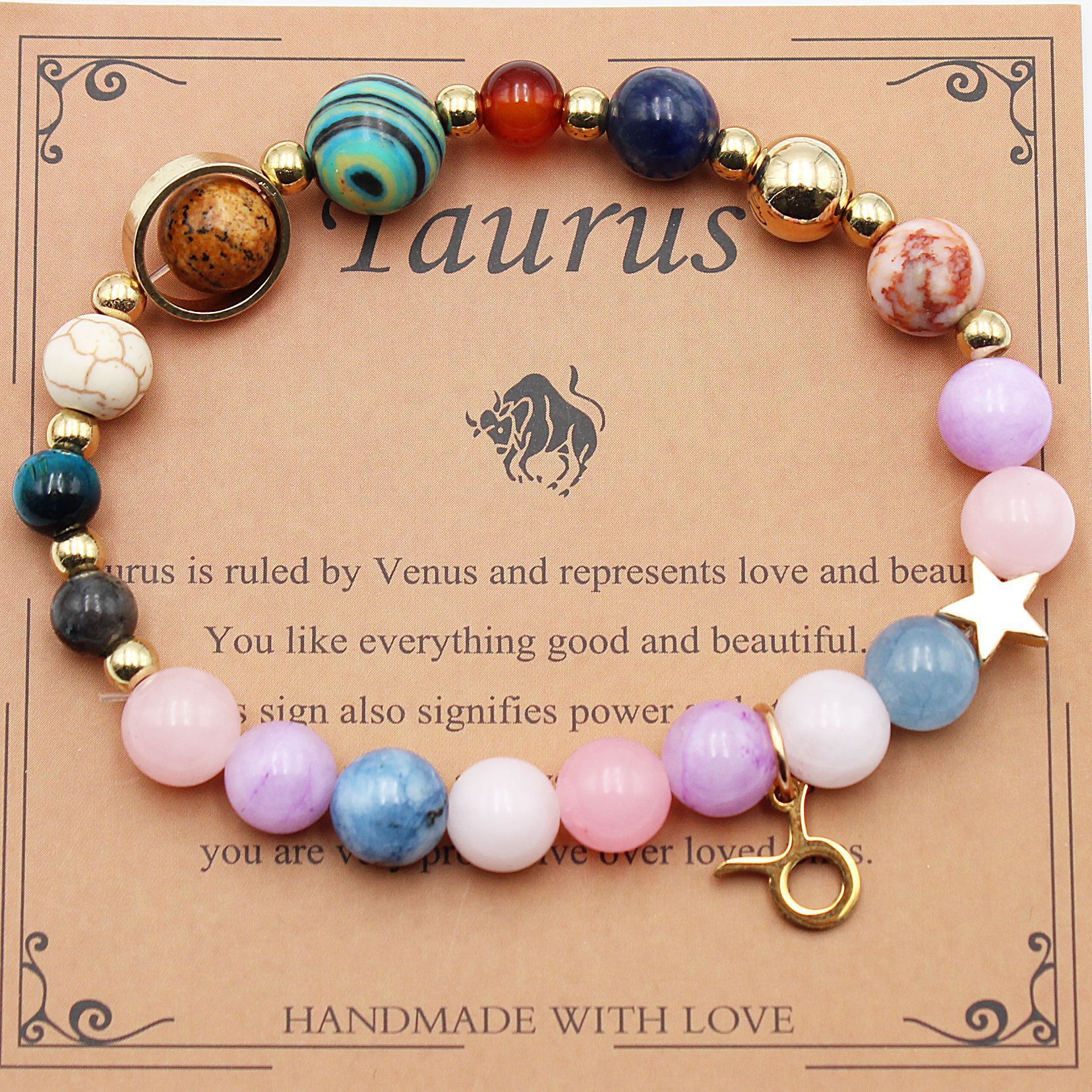 Morgan Stone Beaded Constellation Planet Bracelet
