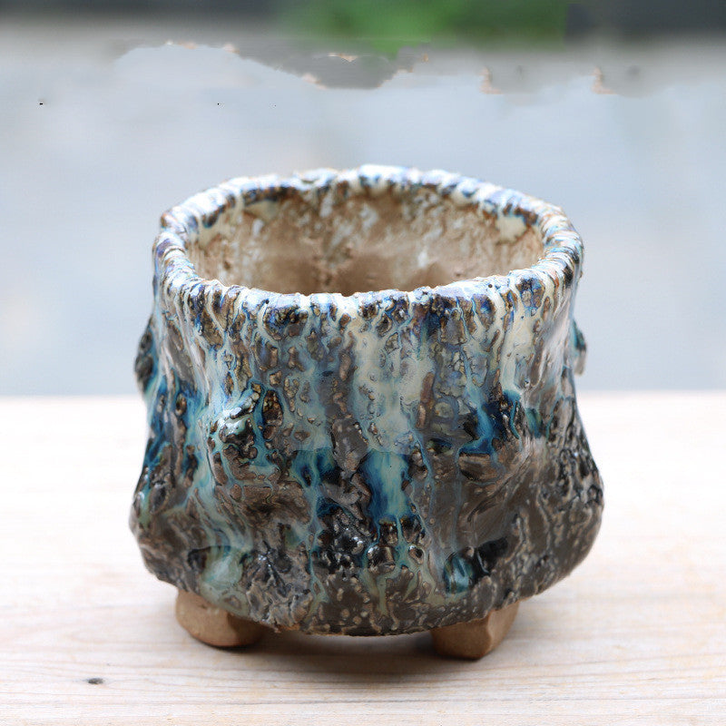Lava Bloom Succulent Flower Pot