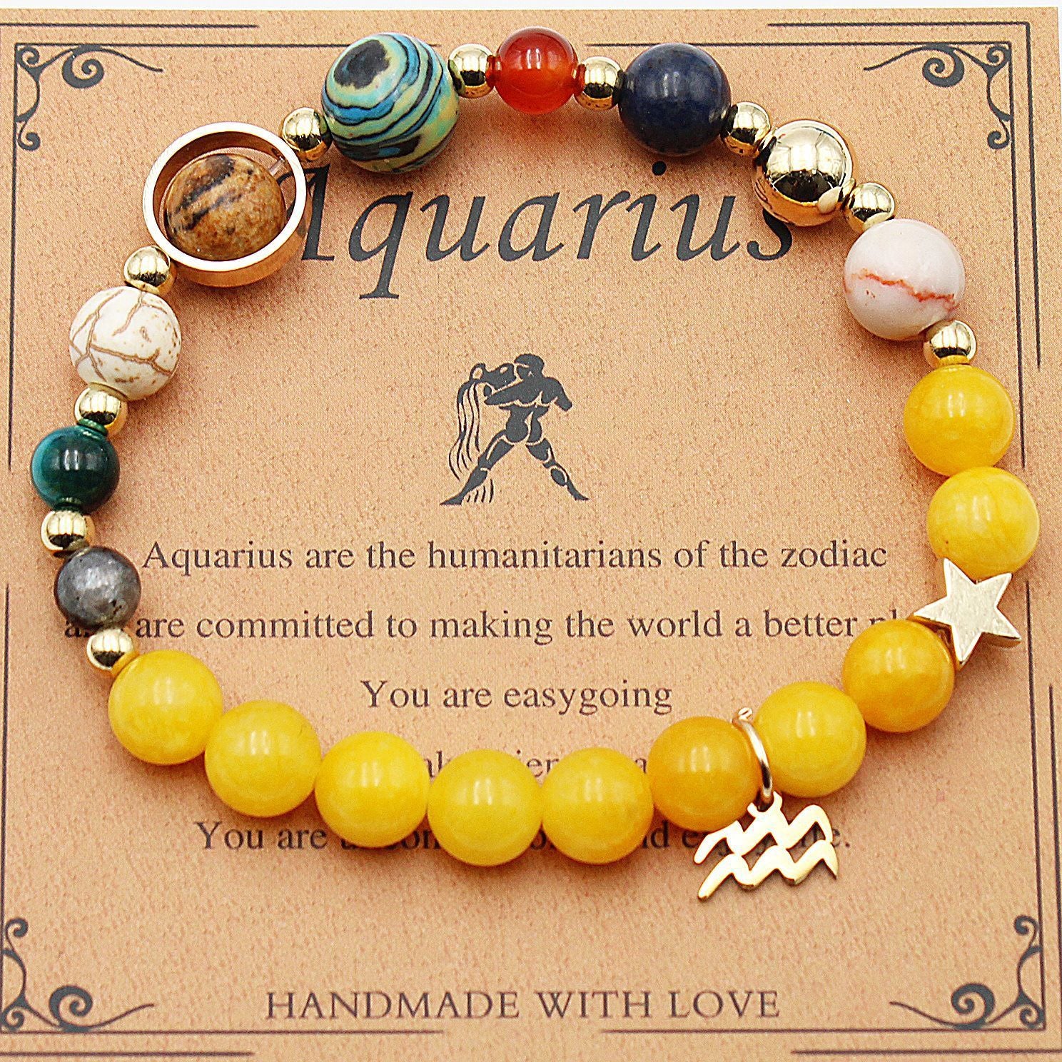 Morgan Stone Beaded Constellation Planet Bracelet
