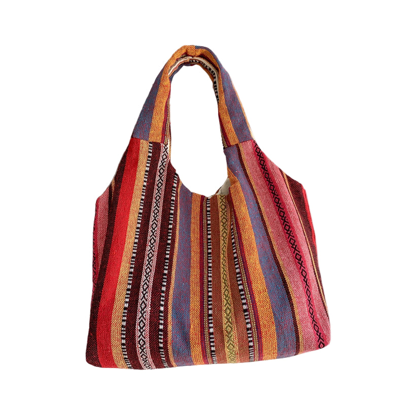 Retro Hippie Boho Commuter Handbag Large Capacity