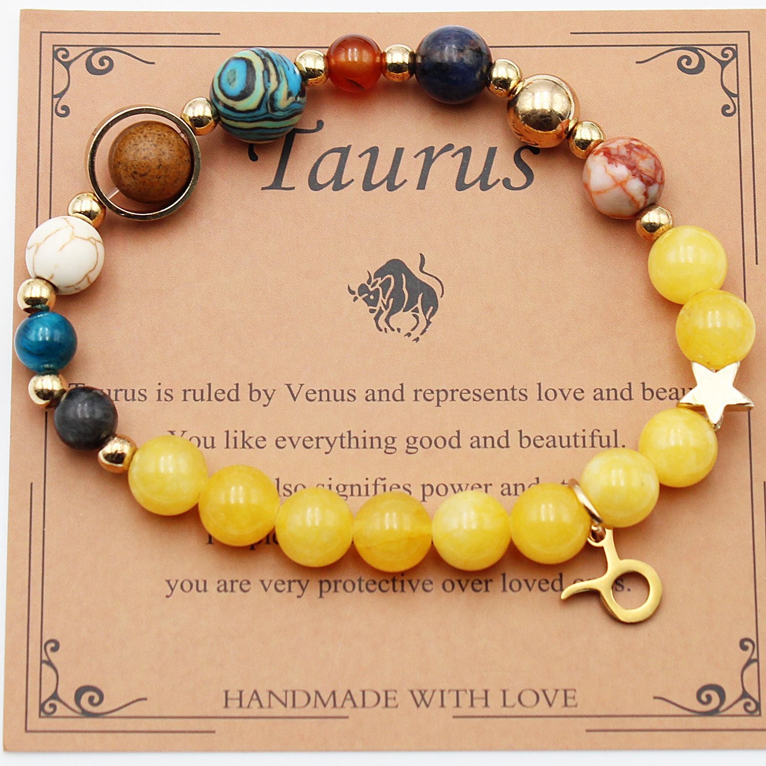 Morgan Stone Beaded Constellation Planet Bracelet
